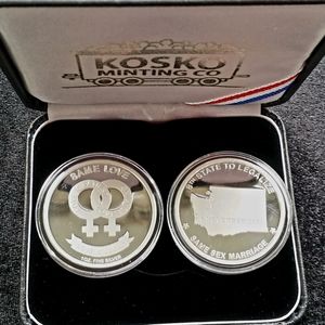 LGBTQ+ Same Love Same Sex Marriage Commemorative Coin Female